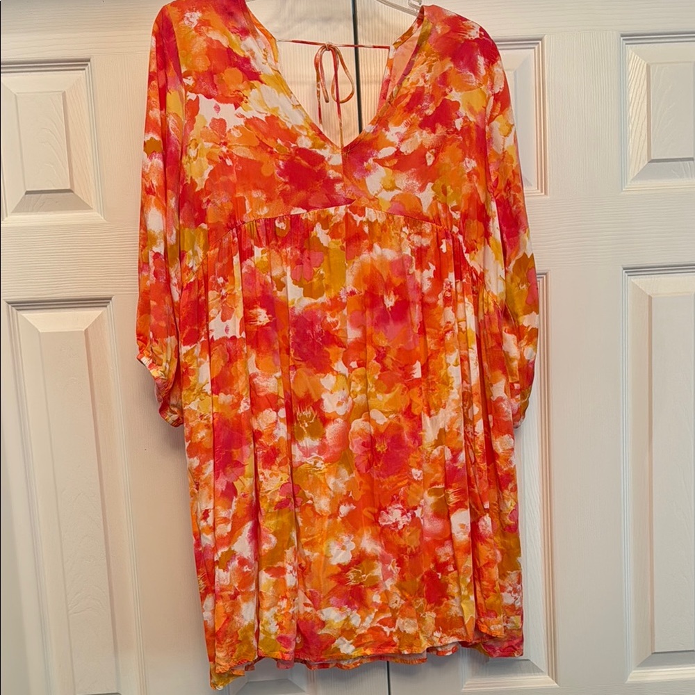 Floral V-Neck Women's Tunic